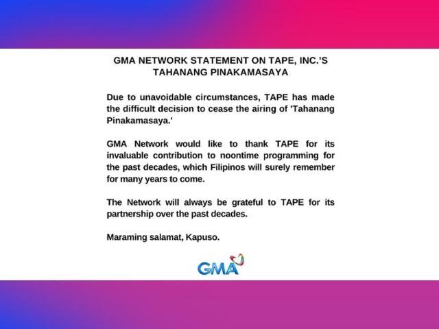 GMA network on Tahanang Pinakamasaya