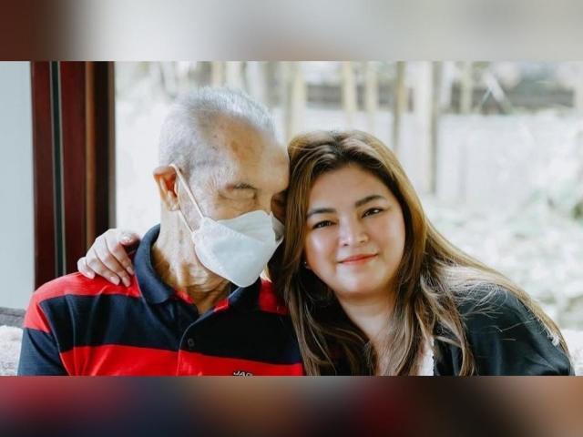 Angel Locsin with dad Angel Colmenares