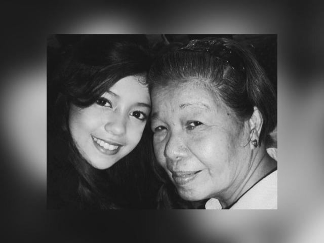 Sue Ramirez with grandmother
