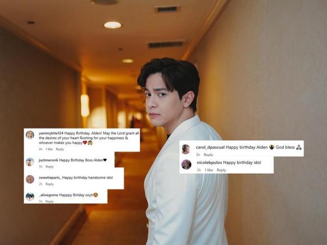 Fans celebrating Alden Richards birthday