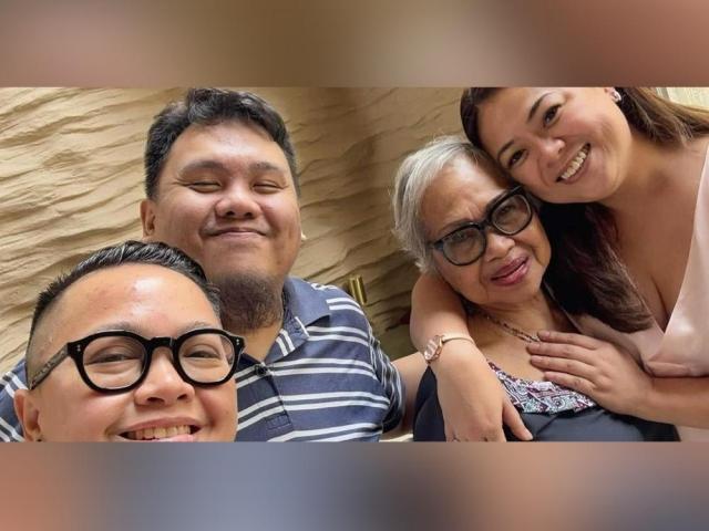 Ice Seguerra, brother Juna Migule, Mommy Caring, and Liza Dino