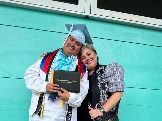 Ruby Rodriguez and son AJ