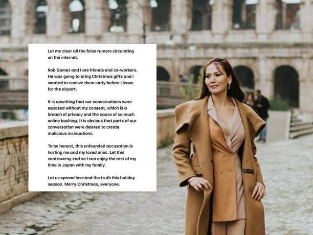 Bianca Manalo reaction to leaked convo with Rob Gomez