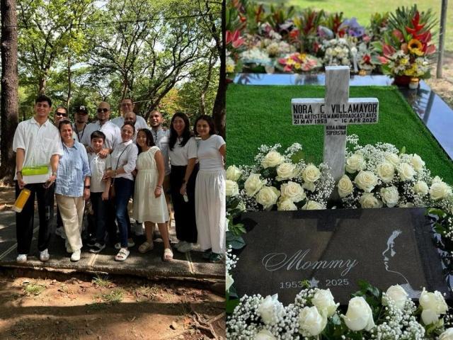 Lotlot De Leon and family