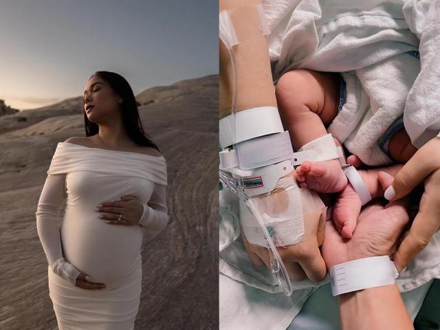 Maja Salvador and baby