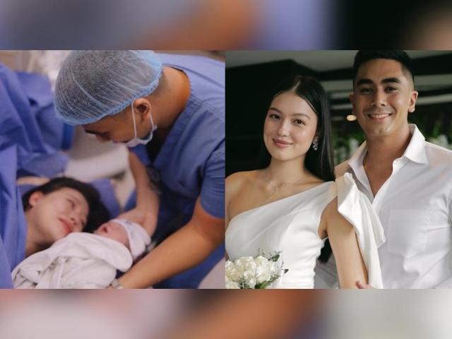 Bruno Gabriel and daughter