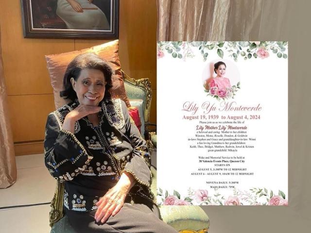 celebrity tributes to mother lily monteverde