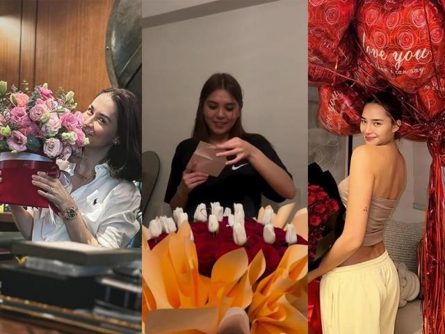 Kapuso celebrities and their Valentine's Day bouquets