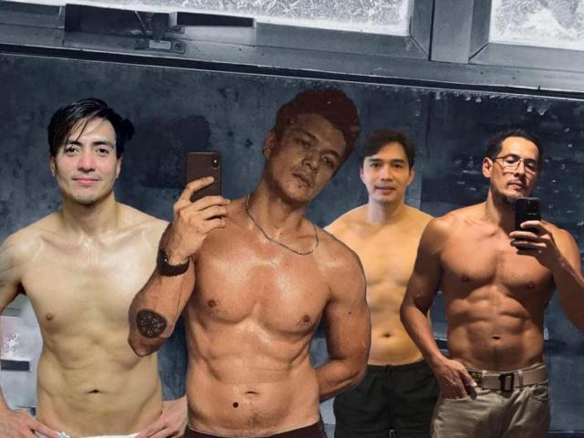 Celebrity dads and their gym photos