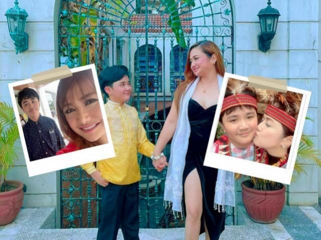 Angelica Jones tender moments with her son Angelo