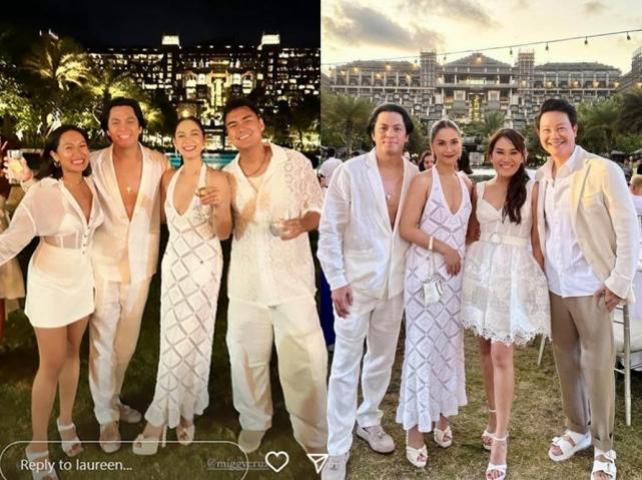 Maja Salvador and Rambo Nuñez welcomed dinner