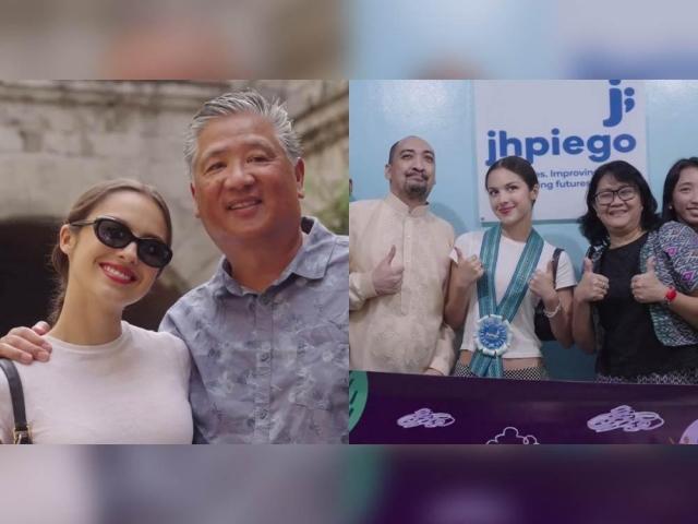 Olivia Rodrigo wearing a Miss Filipina sash