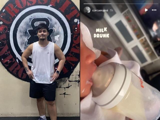 Jesi Corcuera gives birth