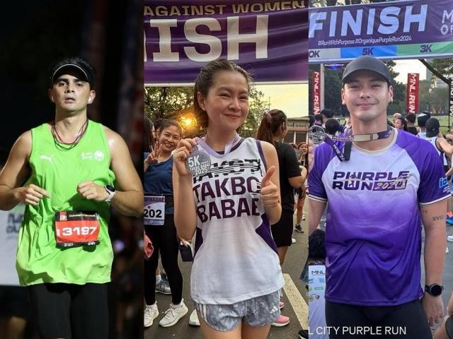Barbie Forteza, Kristoffer Martin, Juancho Trivino running