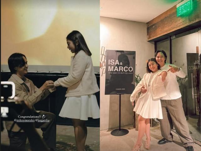 Mikoy Morales and Isa Garcia engagement