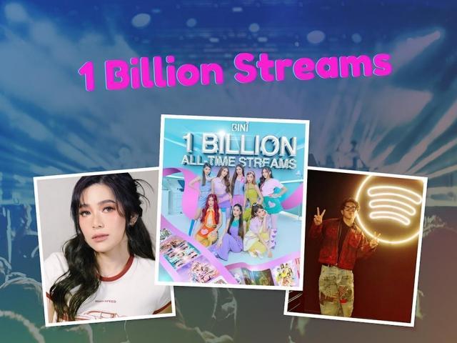 OPM artists with 1 billion streams