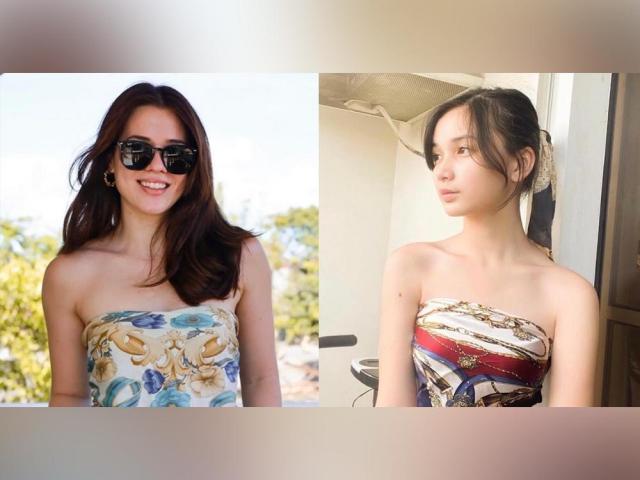 Female celebs in bandana tops