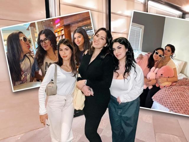 Ruffa Gutierrez with daughters Lorin and Venice Bektas