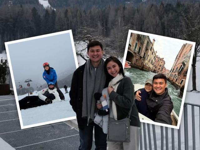 Matteo Guidicelli and Sarah Geronimo in Italy