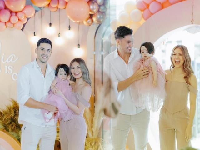 Mia Ayas first birthday party