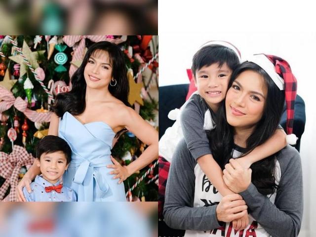 Ciara Sotto and son Crixus holiday photos