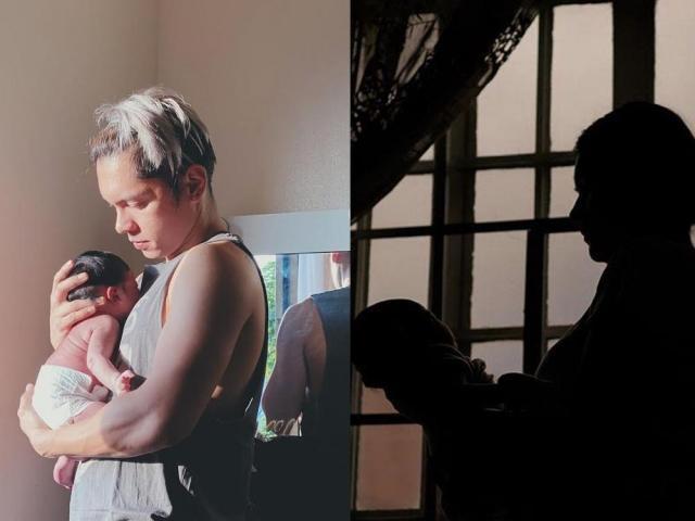 Trina Candaza Carlo Aquino and Baby Enola