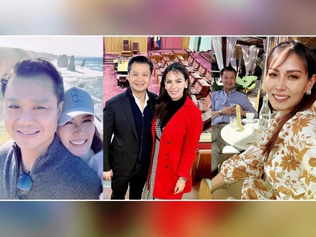 Bianca Manalo and Sen Win Gatchalian in Australia