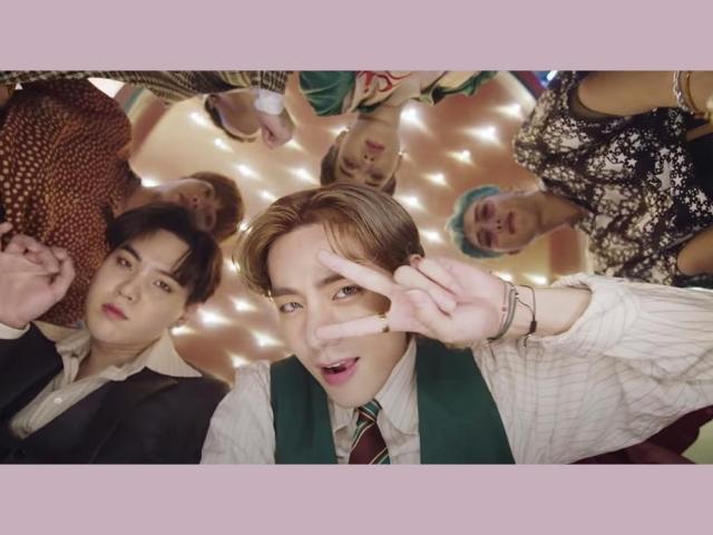 BTS in their Dynamite music video