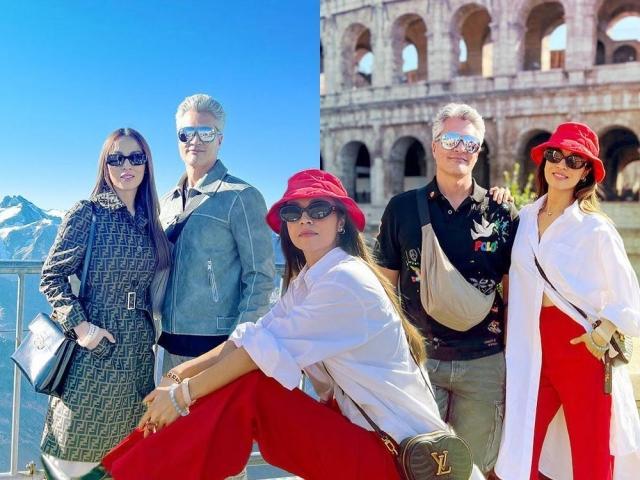 Aubrey Miles and Troy Montero in Europe