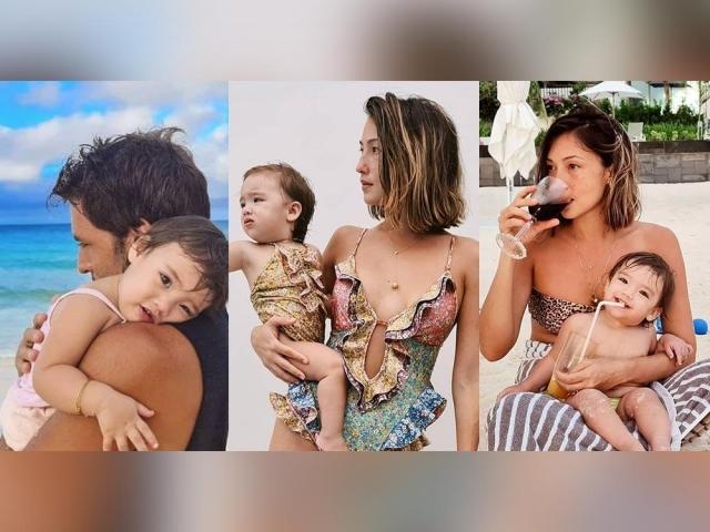 Solenn and Nico take daughter Tili to Boracay
