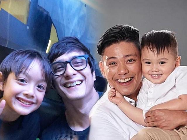 Pogi dads and their kids