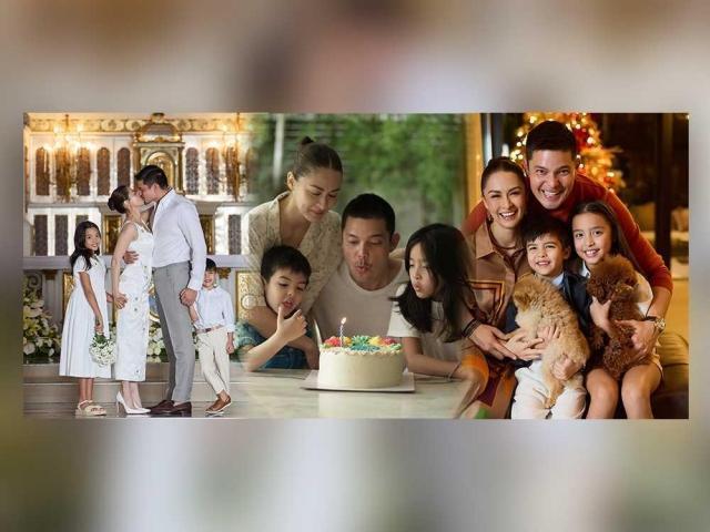 Marian Rivera, Dingdong Dantes Zia Dantes and Ziggy Dantes 