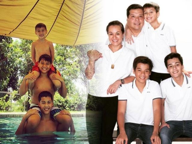 Dodot Jaworski at Mikee Cojuangco and kids