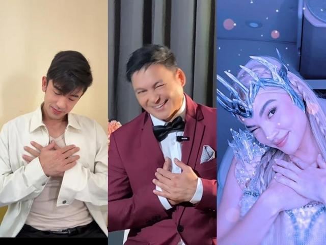 Filipino celebrities doing Kim Seon ho's smile