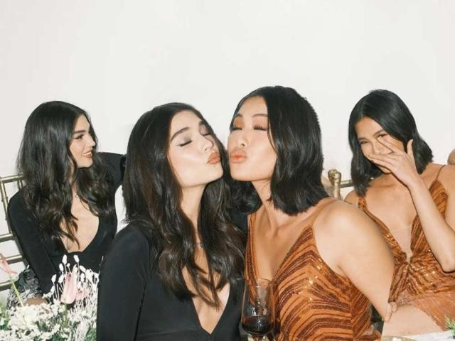 Rhian Ramos and Michelle Dee's Christmas party