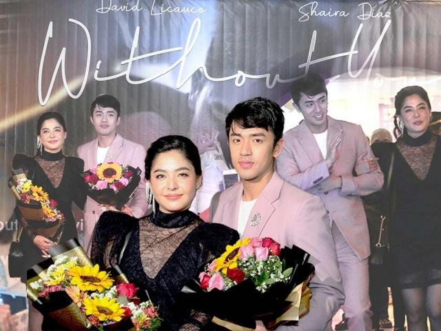 David Licauco and Shaira Diaz at Without You premiere