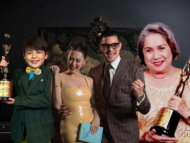 Marian Rivera, Dingdong Dantes, Euwenn Mikaell ,Nova Villa