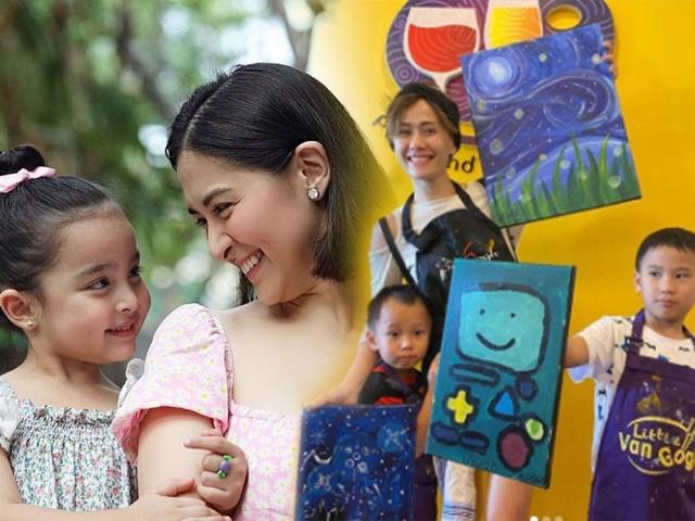 Celebrity moms and their kids activities at home