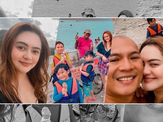 angelika dela cruz with family