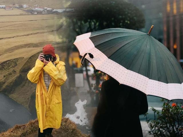 raincoat and rain boots