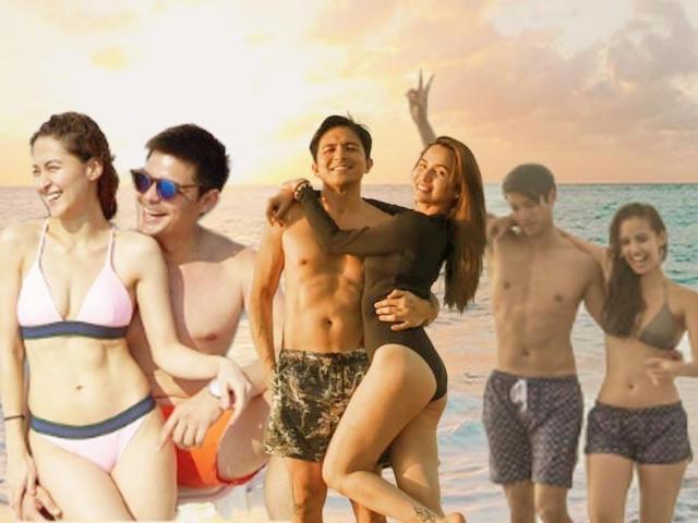 Maine Mendoza Arjo Atayde beach photo