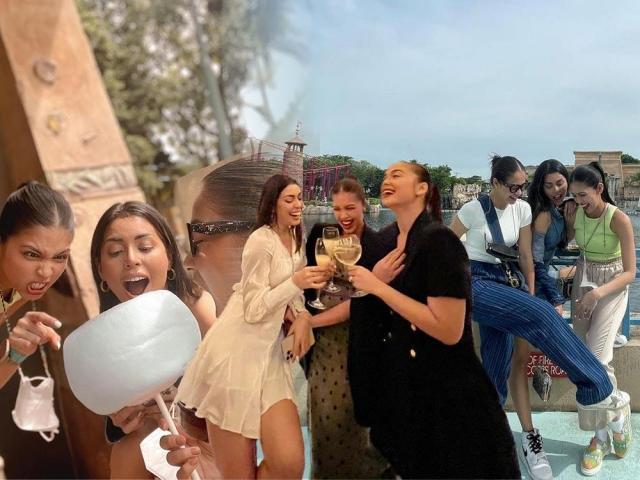 MJ Lastimosa, Maja Salvador, and Maine Mendoza in Singapore