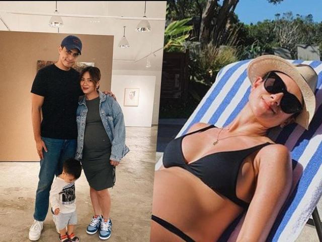 Celebrities proudly show their baby bumps