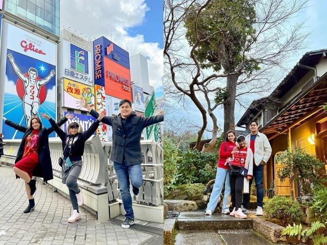Yasmien Kurdi and family in Japan