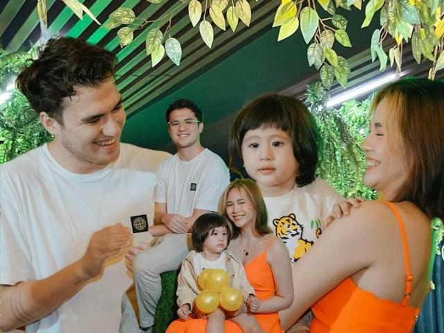 janella salvador and markus paterson at son jude third birthday