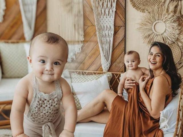 Iza Calzado and Baby Deia