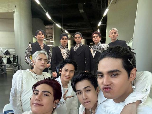 sb19 on the AAA red carpet, sb19 selfie aaa 2023