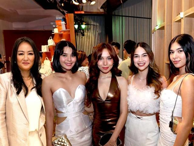 Regie Bautista, Kyline Alcantara, Roxie Smith, Ashley Ortega, and Pamela Prinster at the opening of Corso Como 88