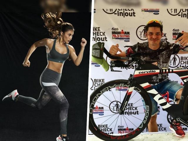 Celebrities marathon and triathlon races