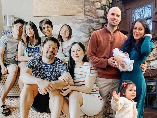 Celebrities spend Easter with family